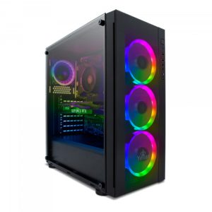 Yeyian Katana R02 AMD Ryzen™ 5 5600X 16 GB DDR4-SDRAM 1 TB SSD NVIDIA GeForce RTX 3070 Windows 10 Home Tower PC Negro