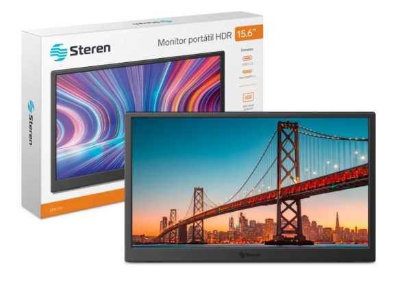 Steren DIS-116 televisor y monitor portátil Negro 39.6 cm (15.6") LCD 1920 x 1080 Pixeles - Imagen 2