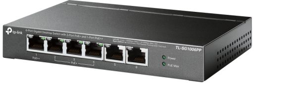 TP-Link TL-SG1006PP dispositivo de redes No administrado Gigabit Ethernet (10/100/1000) Energía sobre Ethernet (PoE) Gris - Imagen 2