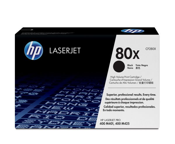 HP Cartucho de tóner original LaserJet 80X de alta capacidad negro