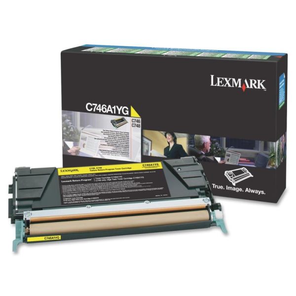 Lexmark C746A1YG cartucho de tóner 1 pieza(s) Original Amarillo - Imagen 2