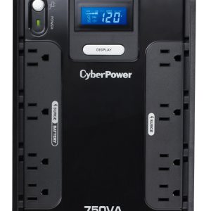 CyberPower CP750LCD sistema de alimentación ininterrumpida (UPS) En espera (Fuera de línea) 0.75 kVA 420 W 8 salidas AC