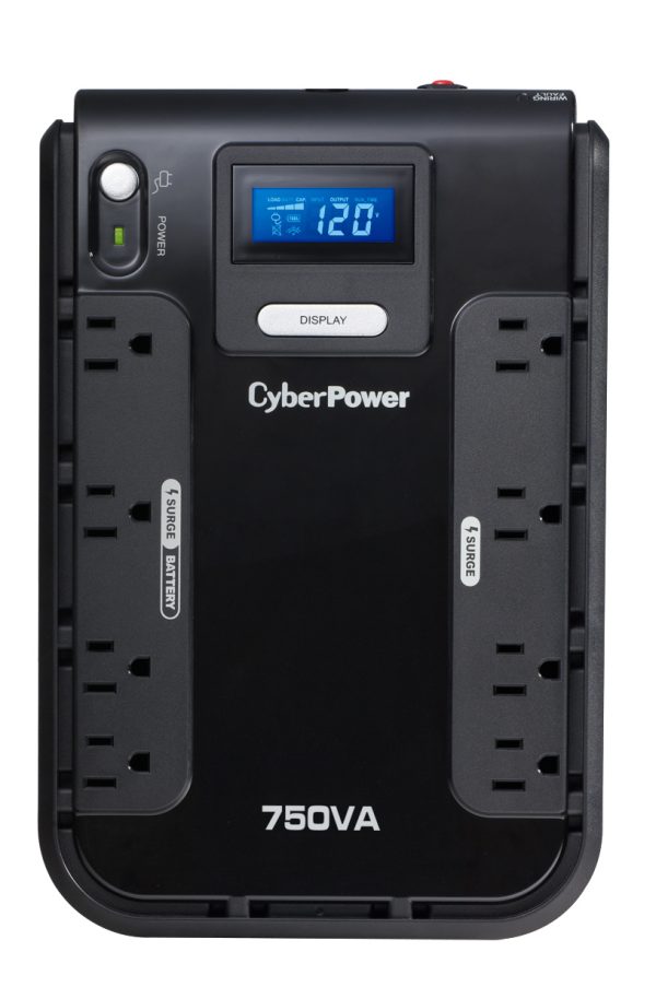CyberPower CP750LCD sistema de alimentación ininterrumpida (UPS) En espera (Fuera de línea) 0.75 kVA 420 W 8 salidas AC