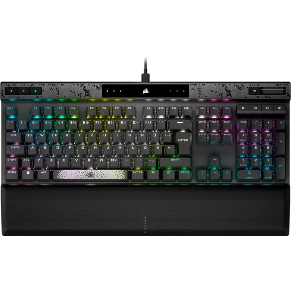 Corsair K70 MAX teclado Juego USB Inglés de EE.UU. Negro