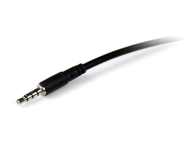StarTech.com Cable de 2m Extensor de Audífonos y Diadema Headset Mini-Jack con Plug de 3.5mm y 4 pines Macho a Hembra - Imagen 2