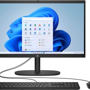 HP 22-dg0009la Intel® N N100 8 GB DDR5-SDRAM 128 GB SSD Windows 11 Home PC todo en uno Negro