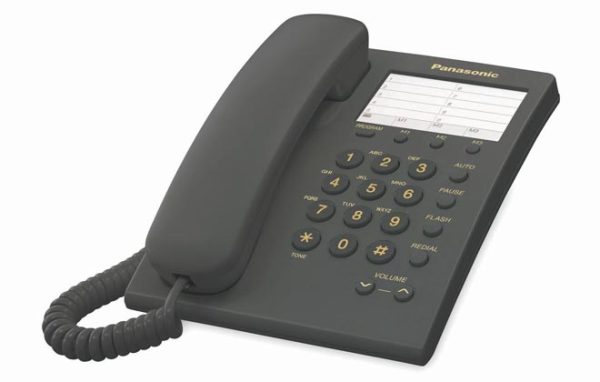 Panasonic KX-TS550 Teléfono analógico Identificador de llamadas Negro