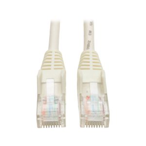 Tripp Lite N001-003-WH Cable Ethernet (UTP) Patch Moldeado Snagless Cat5e 350 MHz (RJ45 M/M) - Blanco, 0.91 m [3 pies]