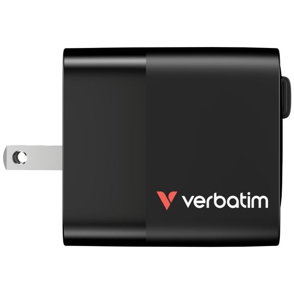 Verbatim GaN Charger 65W Universal Negro Corriente alterna Carga rápida Interior - Imagen 4