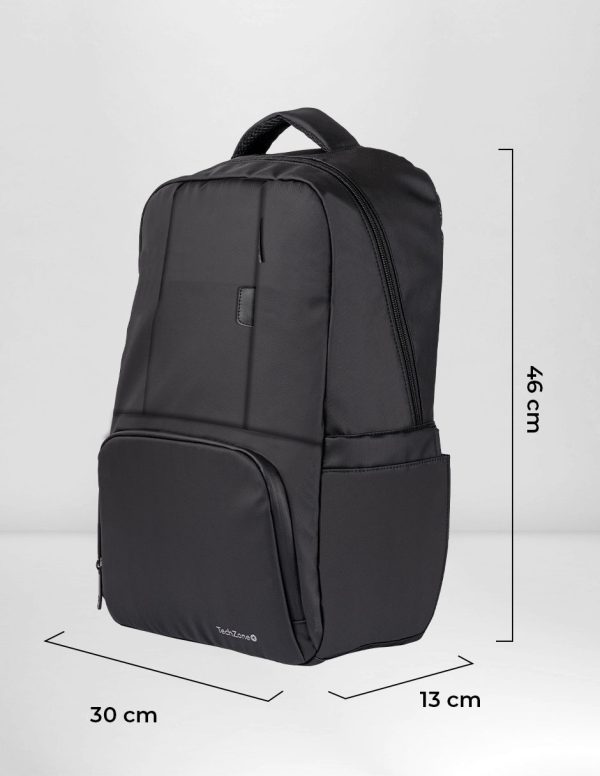 TechZone TZLBP05 mochila City backpack Negro Poliéster - Imagen 3