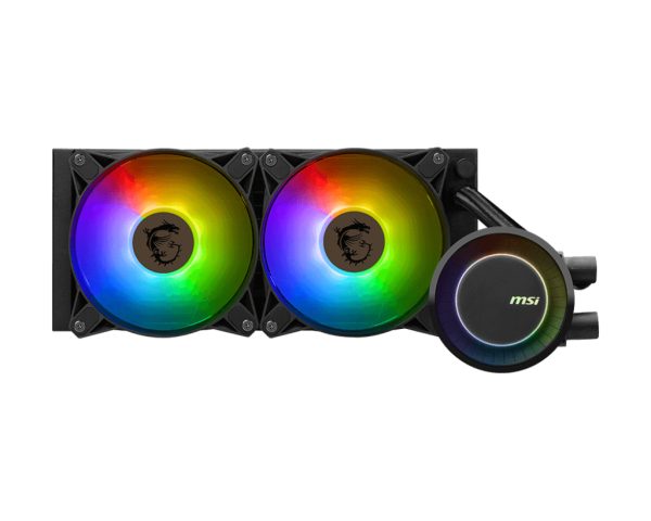 MSI MAG CORELIQUID E240 sistema de refrigeración de computadora Placa base, Procesador Kit de enfriamiento líquido 12 cm Negro