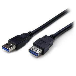 StarTech.com Cable 1.8m Extensión Alargador USB 3.0 SuperSpeed - Macho a Hembra USB A - Extensor - Negro