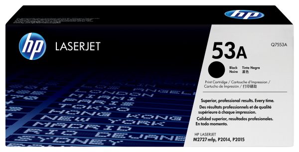 HP Cartucho original de tóner negro 53A LaserJet