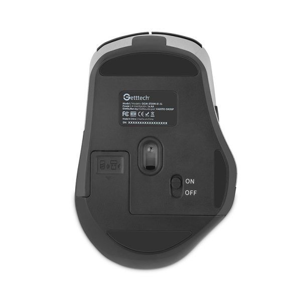 Getttech GGM-STDBW-01-SL ratón Oficina Diestro RF inalámbrico + bluetooth 7200 DPI - Imagen 2