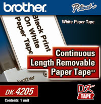 Brother DK4205 Negro, Blanco