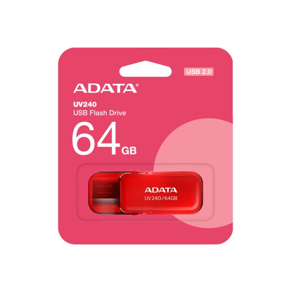 ADATA UV240 unidad flash USB 64 GB USB tipo A 2.0 Rojo - Imagen 3