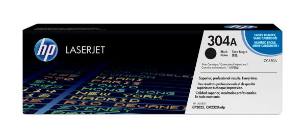 HP Cartucho original de tóner negro 304A LaserJet
