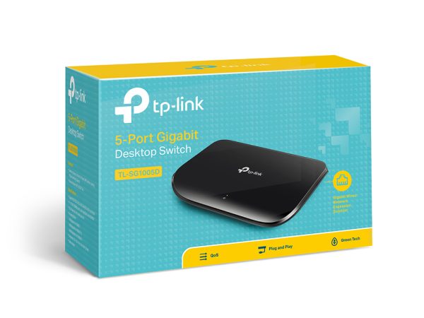 TP-Link TL-SG1005D dispositivo de redes No administrado Gigabit Ethernet (10/100/1000) Negro - Imagen 4