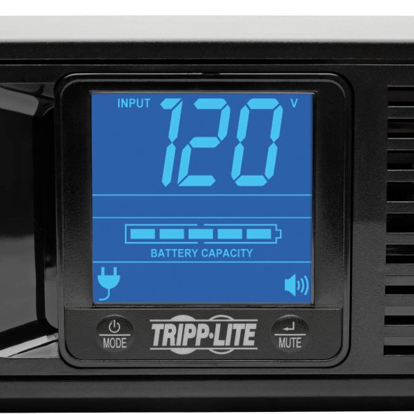 Tripp Lite SMART1500LCD UPS No Break Interactivo SmartPro LCD de 120V 1500VA 900W, AVR, 2U para Rack/Torre, LCD, USB, Serial DB9, 8 Tomacorrientes - Imagen 4
