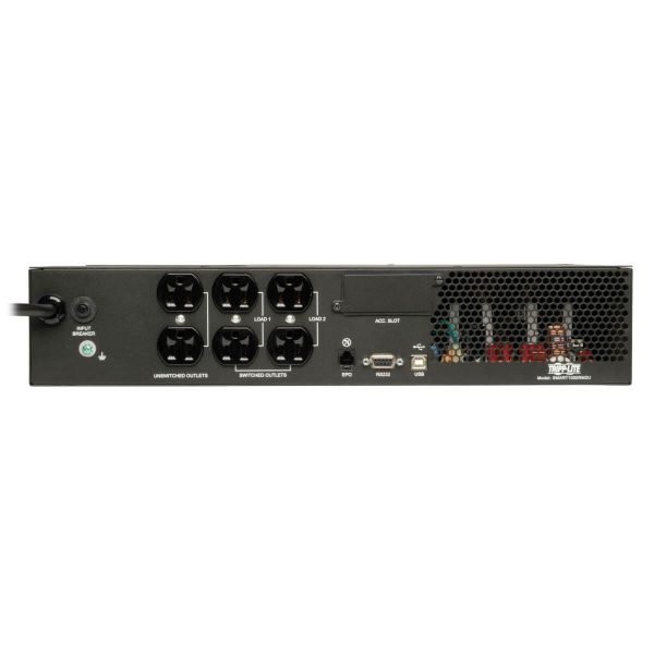 Tripp Lite SMART1000RM2U UPS No Break SmartPro Interactivo de Onda Sinusoidal de 120V 1kVA 800W, 2U en Rack / Torre, Opciones de Tarjeta de Red, LCD, USB, DB9, 6 Tomacorrientes - Imagen 2