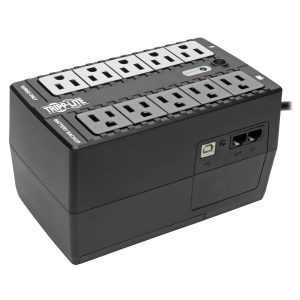 Tripp Lite INTERNET600U UPS No Break Standby Internet Office de 600VA 325W - 10 Tomacorrientes NEMA 5-15R, 120V, 50Hz / 60Hz, USB, Clavija 5-15P, Instalación en Pared o Escritorio