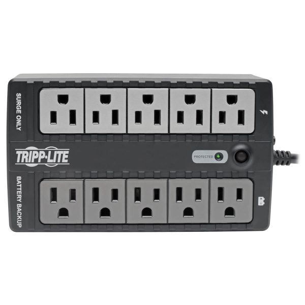 Tripp Lite INTERNET600U UPS No Break Standby Internet Office de 600VA 325W - 10 Tomacorrientes NEMA 5-15R, 120V, 50Hz / 60Hz, USB, Clavija 5-15P, Instalación en Pared o Escritorio - Imagen 2