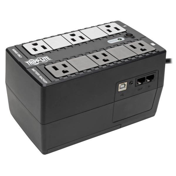 Tripp Lite INTERNET350U UPS No Break Standby Internet Office de 350VA 210W - 6 Tomacorrientes NEMA 5-15R, 120V, 50 Hz /60 Hz, USB, Clavija 5-15P, Instalación en Pared o Escritorio