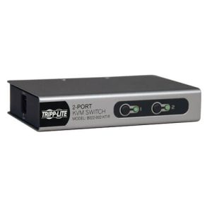 Tripp Lite B022-002-KT-R KVM de Escritorio de 2 Puertos con 2 Juegos de Cable para KVM (PS2)