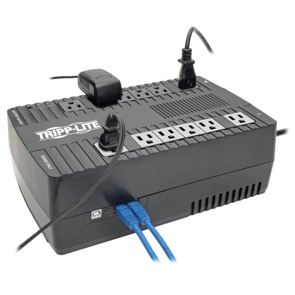 Tripp Lite AVR750U UPS No Break Interactivo de 750VA 450W - 12 Tomacorrientes NEMA 5-15R, AVR, 120V, 50Hz / 60Hz, USB, Instalación en Pared o Escritorio - Imagen 2