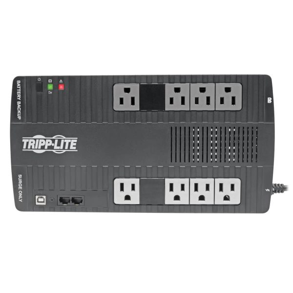 Tripp Lite AVR550U UPS No Break Interactivo de 550VA 300W - 8 Tomacorrientes NEMA 5-15R, AVR, 120V, 50Hz / 60Hz, USB, Instalación en Pared o Escritorio - Imagen 3