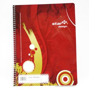 Estrella 458 libreta 100 hojas Rojo