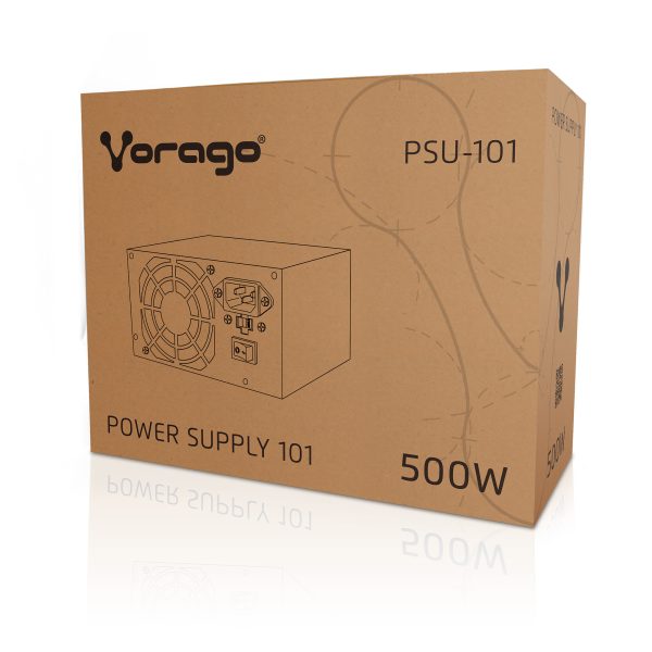 Vorago PSU-101 unidad de fuente de alimentación 500 W 20+4 pin ATX ATX Gris - Imagen 3
