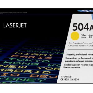 HP Cartucho original de tóner amarillo 504A LaserJet