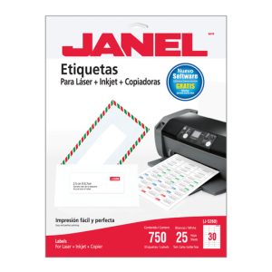 Janel 1085260101 etiqueta de impresora Blanco