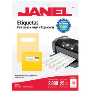Janel 1085267101 etiqueta de impresora Blanco