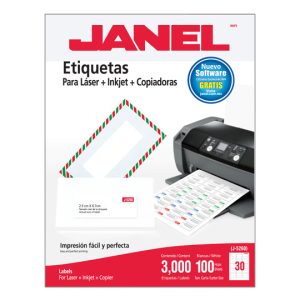 Janel 1095260101 etiqueta de impresora Blanco