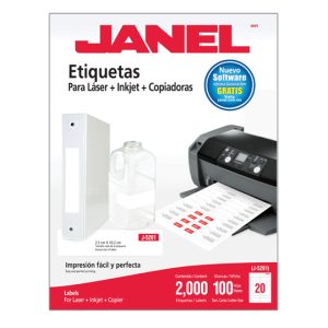 Janel 1095261101 etiqueta de impresora Blanco