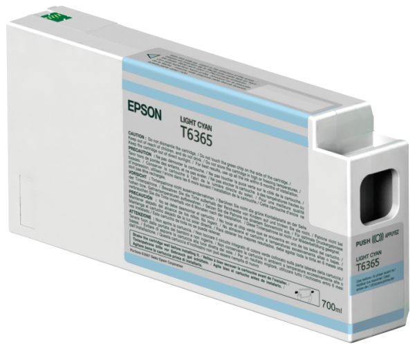 Epson Singlepack Light Cyan T636500 UltraChrome HDR 700 ml cartucho de tinta 1 pieza(s) Original Cian claro - Imagen 2