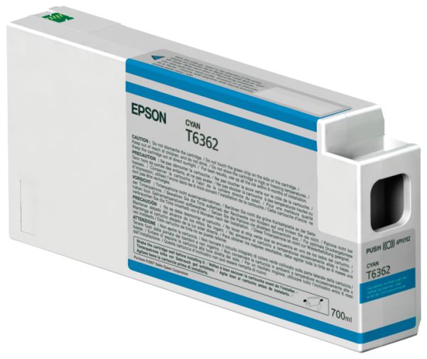Epson Singlepack Cyan T636200 UltraChrome HDR 700 ml cartucho de tinta 1 pieza(s) Original Cian - Imagen 2