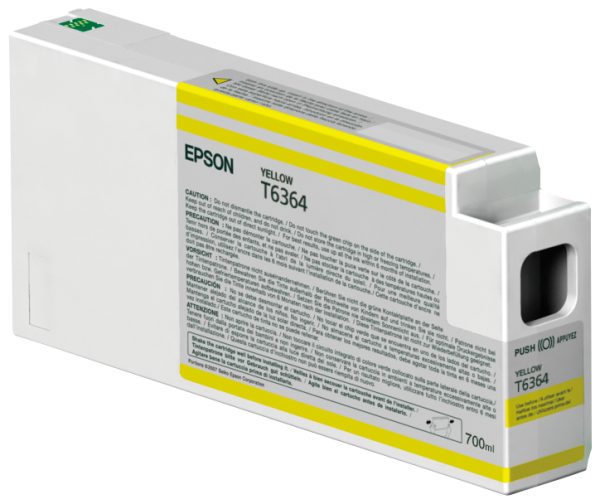 Epson Singlepack Yellow T636400 UltraChrome HDR 700 ml cartucho de tinta 1 pieza(s) Original Amarillo - Imagen 2