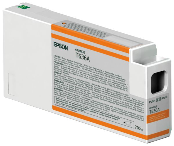 Epson Singlepack Orange T636A00 UltraChrome HDR 700 ml cartucho de tinta 1 pieza(s) Original Naranja
