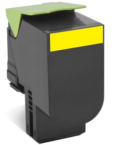 Lexmark 70C80Y0 cartucho de tóner 1 pieza(s) Original Amarillo