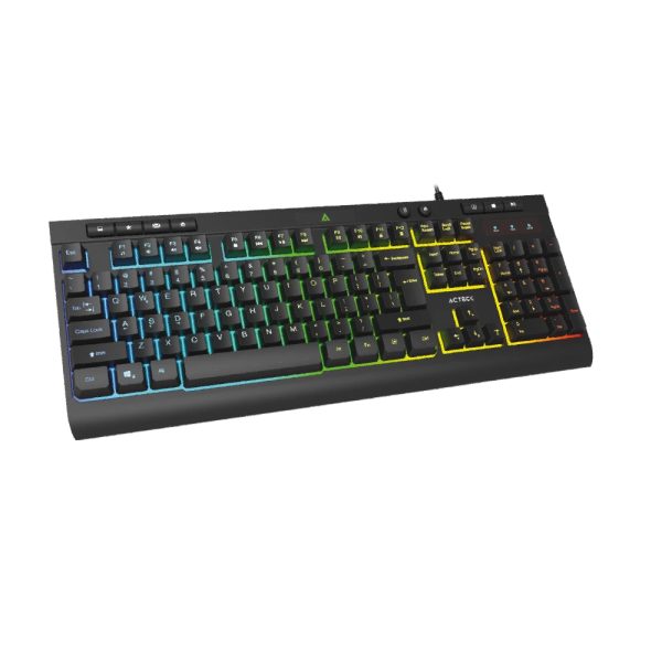 Acteck Aurean Pro TA477G teclado Universal USB Negro - Imagen 2