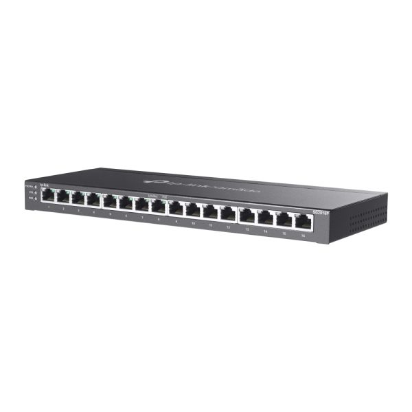 TP-Link Omada SG2016P dispositivo de redes Gestionado L2/L2+ Gigabit Ethernet (10/100/1000) Energía sobre Ethernet (PoE) Negro - Imagen 3