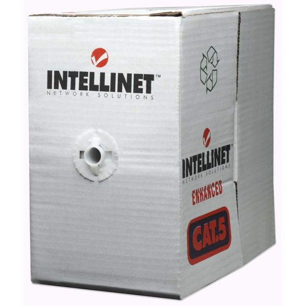 Intellinet BOBINA CABLE UTP DE RED CAT6 CCA ROLLO 305M SOLIDA GRIS, PyME - Imagen 2