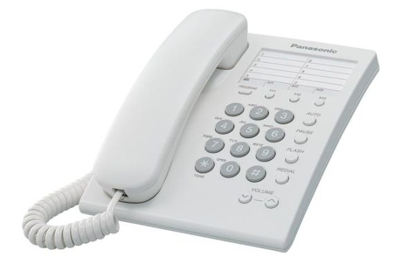 Panasonic KX-TS550MEW teléfono Teléfono analógico Identificador de llamadas Blanco - Imagen 2