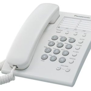 Panasonic KX-TS550MEW teléfono Teléfono analógico Identificador de llamadas Blanco