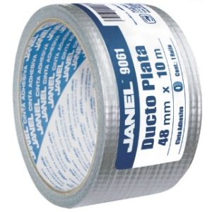 Janel 1284810122 cinta adhesiva de papelería o oficina 10 m Gris