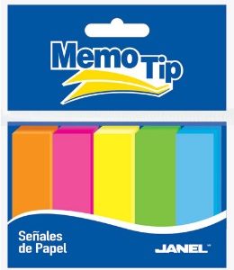 Janel 6470504295 nota autoadhesiva Rectángulo Azul, Verde, Naranja, Rosa, Amarillo Autoadhesivo