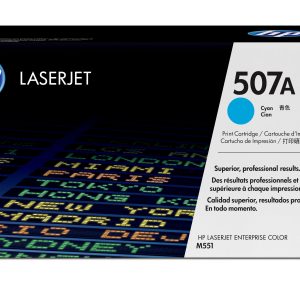 HP Cartucho original de tóner cian 507A LaserJet